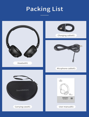 SoundMagic P23BT Gaming Bluetooth Headset Black