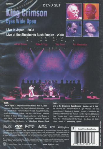 Eyes wide open/Live 2000-03