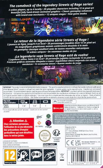 Streets of Rage 4 Anniversary Ed