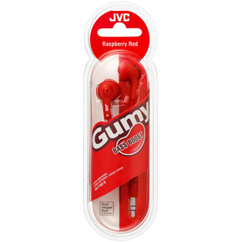 JVC Hörlur F160 Gumy Bass-Boost In-Ear Red