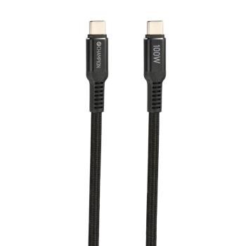 Champion: USB-C kabel 100W 1m Svart
