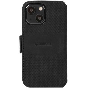 Krusell: Leather Phone Wallet iPhone 13 Svart