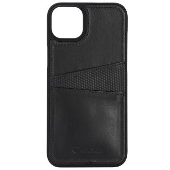 Krusell: Leather CardCover iPhone 14 Plus Svart