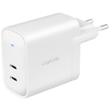 LogiLink: USB-laddare 2 x USB-C PD 65W GaN