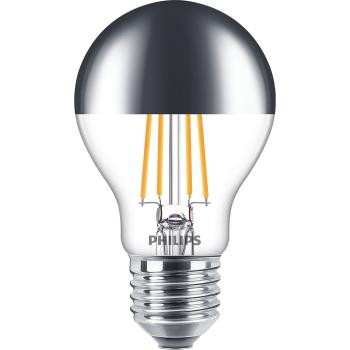 Philips: LED E27 Normal Filament Toppförspeglad Dimbar 50W 650lm
