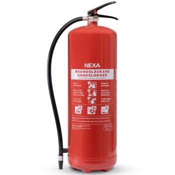 Nexa: Brandsläckare Pulver Röd 12kg 55A 233B C