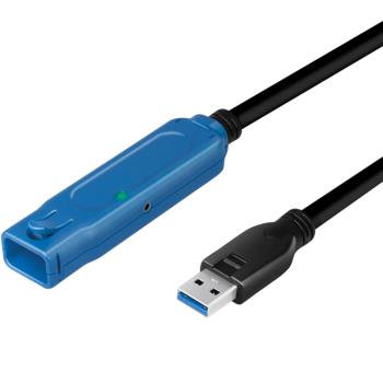LogiLink: Aktiv USB 3.0-förlängningskabel 5 Gbps 10m