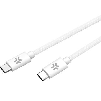 Celly: USB-C - USB-C-kabel 60W 1,5 m Vit