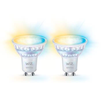 WiZ: WiFi Smart LED GU10 50W 345lm Varm-kallvit 2-pack
