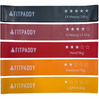 Fitpaddy: Elastiska Band Set 5st