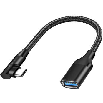LogiLink: Vinklad USB-C-kabel USB 3.2 15W 0,2m