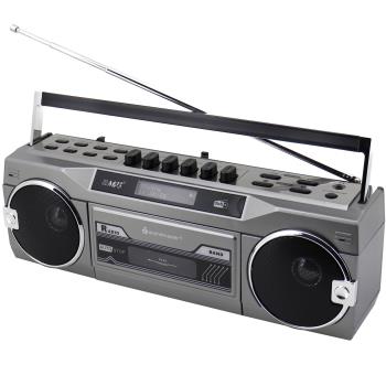 Soundmaster: Kassettradio Stereo Bluetooth SRR80TI Silver