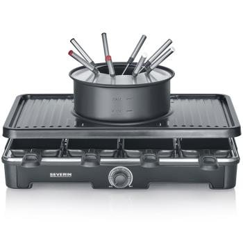 Severin: Fondue/Raclette Kombinerad 8pannor  2in1 RG 2347
