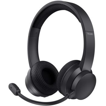 Trust: Ayda Trådlöst PC-headset Bluetooth ENC Svart