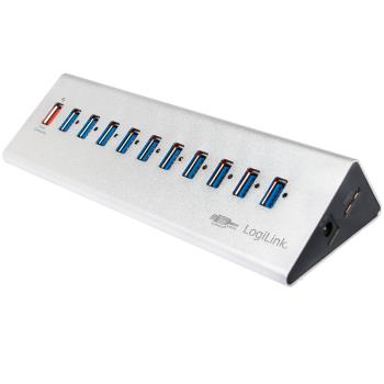 LogiLink: USB 3.0-hub 10+1 fast charge