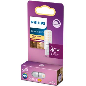 Philips: LED G9 Kapsel 40W Dimbar 480lm