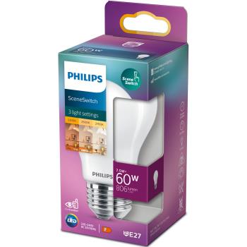 Philips: LED SceneSwitch E27 Normal 60-30-16W Frost