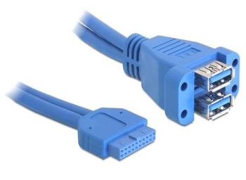 Delock intern kabel USB 3.0m, IDC20 ha - 2xUSB