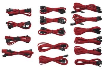 Corsair 1200/860/760 Professional sleeved cables KIT, Type 3, Generation 2, RED