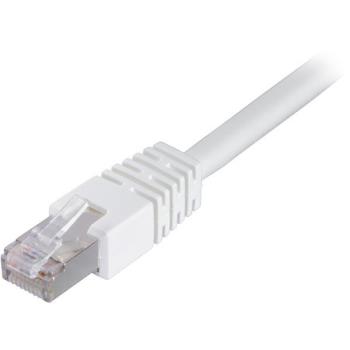 DELTACO Network Cable | Cat 6 | F/UTP | Low smoke/halogen free | Patch round (standard) | White | 10