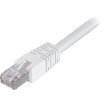 DELTACO Network Cable | Cat 6 | F/UTP | Low smoke/halogen free | Patch round (standard) | White | 25