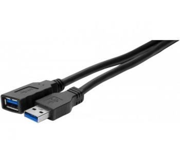 EXC USB 3.0 A/A entry-level Extension Cord Black 2m