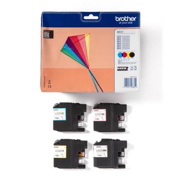 FP Brother LC223 Value pack, Black, Cyan, Magenta, Yellow (550 sid.)