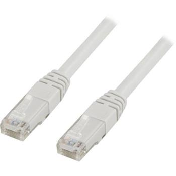 DELTACO Network Cable | Cat 6 | U/UTP | Low smoke/halogen free | Patch round (standard) | White | 0.