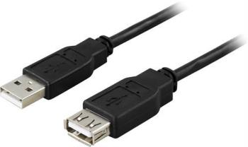 DELTACO USB Cable | USB-A - USB-A | 2.0 | 3m | Black