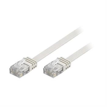 DELTACO Network Cable | Cat 6 | U/UTP | Patch flat | White | 15m