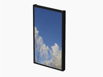 Hi-Nd Wall Casing 49" Portrait for Samsung, LG & Philips, Polycarbonate protection, Black RAL 9005