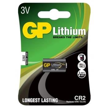 GP Lithium Battery CR2 (1CR2/DLCR2), 3V, 1-pack