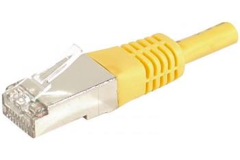 EXC Patch Cord RJ45 CAT.6a F/UTP Copper Yellow 0.50m