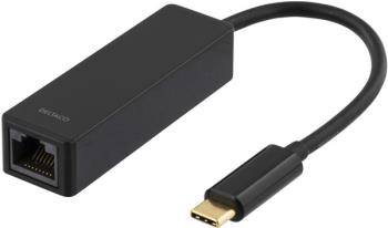 Nätverksadapter USB 3.1 Typ C hane -> RJ-45, svart