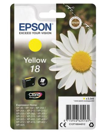 Epson C13T18044012 Yellow 18 Claria Home Ink