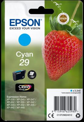 Epson C13T29824012 Cyan, 29 Claria Home Ink
