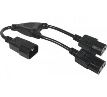 EXC AC Power Cord / Nätkabel / Apparatsladd Y-Cord 0.3m - Vinklad