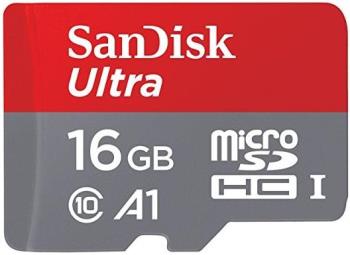SanDisk MicroSDHC Ultra* 16GB, 98 MB/s, UHS-I