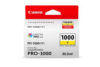 Canon LFP PFI1000 Yellow Ink 80Ml