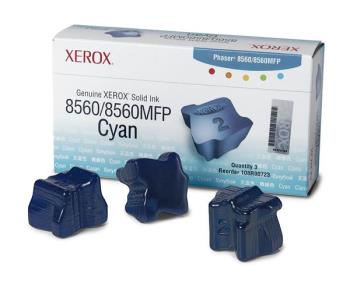 Xerox Solid Ink Cyan, Phaser 8560/8560MFP (3 Sticks)