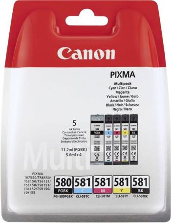 Canon PGI580 CLI581 5 Cartridge Multipack