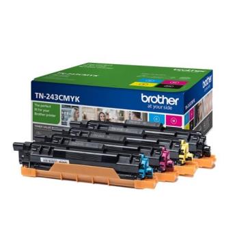 Toner Brother TN243CMYK, 4x1000 pages, Valuepack, Black, Cyan, Magenta, Yellow