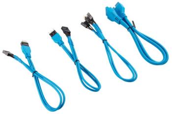 Corsair Premium Sleeved I/O Cable Extension Kit, Blue