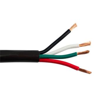 SCP 14/4SP-DB-100 - 2,08mm² 4-Conductor, Outdoor Direct Burial Speaker Cable, 100m spool, Black