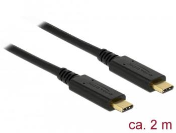 Delock USB Cable | USB-C - USB-C | 3.1 Gen 1 | 2m | Black