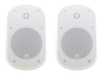 Kramer Galil 6-AW, 6.5", 2-Way On-Wall, 8 Ohm/70V/100V Outdoor Speakers, IP66, White, Pair