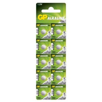 GP Alkaline Cell Battery, Size LR41, 1,5V, 10-pack