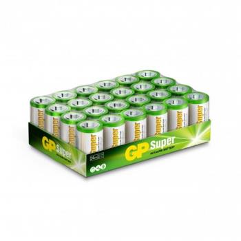 GP Super Alkaline Battery, Size C, 14A/LR14, 1.5V, 24-pack