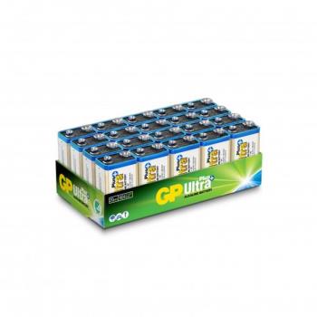 GP Ultra Plus Alkaline 9V-battery, 1604AUP/6LF22, 20-pack