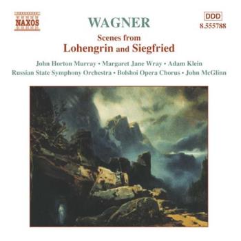 Scener ur Lohengrin och Siegfried